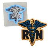 Rn Registered Nurse Symbol 1 Cookie Cutter | Stamp | Stencil - SHARP EDGES - FAST Shipping - Choose Your Own Size! #1 Cookie Cutter Lady LITTLE - 3 Inches (7.62cm) **BUNDLE** Cutter + Stencil 