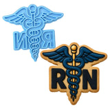 Rn Registered Nurse Symbol 1 Cookie Cutter | Stamp | Stencil - SHARP EDGES - FAST Shipping - Choose Your Own Size! #1 Cookie Cutter Lady LITTLE - 3 Inches (7.62cm) Stamp ONLY 