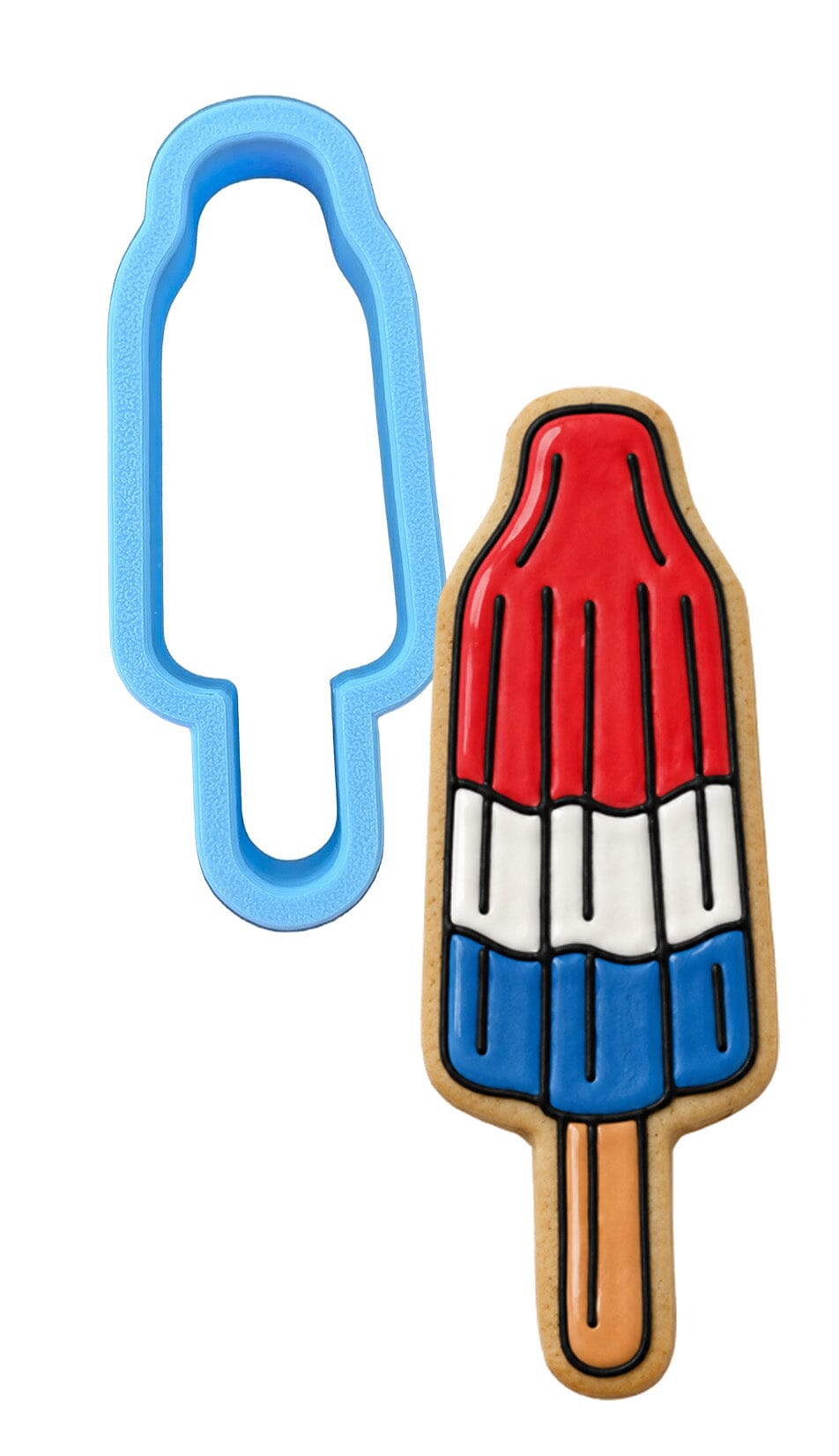 Rocket Pop Cookie Cutter | Stamp | Stencil - SHARP EDGES - FAST Shipping - Choose Your Own Size! #1 Cookie Cutter Lady LITTLE - 3 Inches (7.62cm) Cookie Cutter ONLY (Outline) 