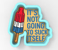 Rocket Pop Suck Itself 1 Cookie Cutter | Stamp | Stencil - SHARP EDGES - FAST Shipping - Choose Your Own Size! #1