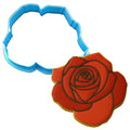 Rose Cookie Cutter Outline & Stamp Easter / Spring / Flower Cookie Cutter Lady 