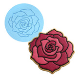 Rose Cookie Cutter | Stamp | Stencil #2 Wedding / Baby / V Day Cookie Cutter Lady MINI - 2 Inches (5cm) Debosser ONLY 