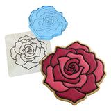 Rose Cookie Cutter | Stamp | Stencil #2 Wedding / Baby / V Day Cookie Cutter Lady 