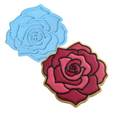 Rose Cookie Cutter | Stamp | Stencil #2 Wedding / Baby / V Day Cookie Cutter Lady MINI - 2 Inches (5cm) Stamp ONLY 
