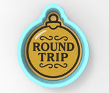 Round Trip Circle Badge Christmas Cookie Cutter | Stamp | Stencil - SHARP EDGES - FAST Shipping - Choose Your Own Size! #1