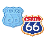 Route 66 Cookie Cutter | Stamp | Stencil #1 Comic Book / Vehicles Cookie Cutter Lady MINI - 2 Inches (5cm) **BUNDLE** Cutter + Stamp 