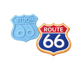 Route 66 Cookie Cutter | Stamp | Stencil #1 Comic Book / Vehicles Cookie Cutter Lady MINI - 2 Inches (5cm) Stamp ONLY 
