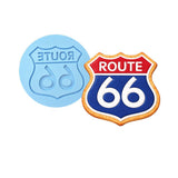 Route 66 Cookie Cutter | Stamp | Stencil #1 Comic Book / Vehicles Cookie Cutter Lady MINI - 2 Inches (5cm) Debosser ONLY 