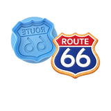 Route 66 Cookie Cutter | Stamp | Stencil #1 Comic Book / Vehicles Cookie Cutter Lady MINI - 2 Inches (5cm) **BUNDLE** Cutter + Debosser 