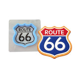 Route 66 Cookie Cutter | Stamp | Stencil #1 Comic Book / Vehicles Cookie Cutter Lady MINI - 2 Inches (5cm) **BUNDLE** Cutter + Stencil 