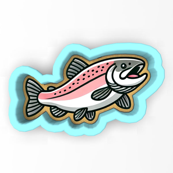 a sticker of a fish on a white background