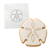 Sand Dollar Cookie Cutter Stamp & Outline #1 Beach / Summer Cookie Cutter Lady MINI - 2 Inches (5cm) Stencil ONLY 