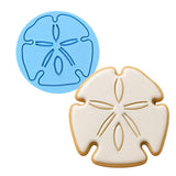 Sand Dollar Cookie Cutter Stamp & Outline #1 Beach / Summer Cookie Cutter Lady MINI - 2 Inches (5cm) Debosser ONLY 