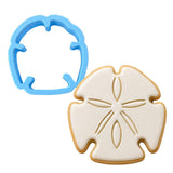 Sand Dollar Cookie Cutter Stamp & Outline #1 Beach / Summer Cookie Cutter Lady MINI - 2 Inches (5cm) Cookie Cutter ONLY (Outline) 