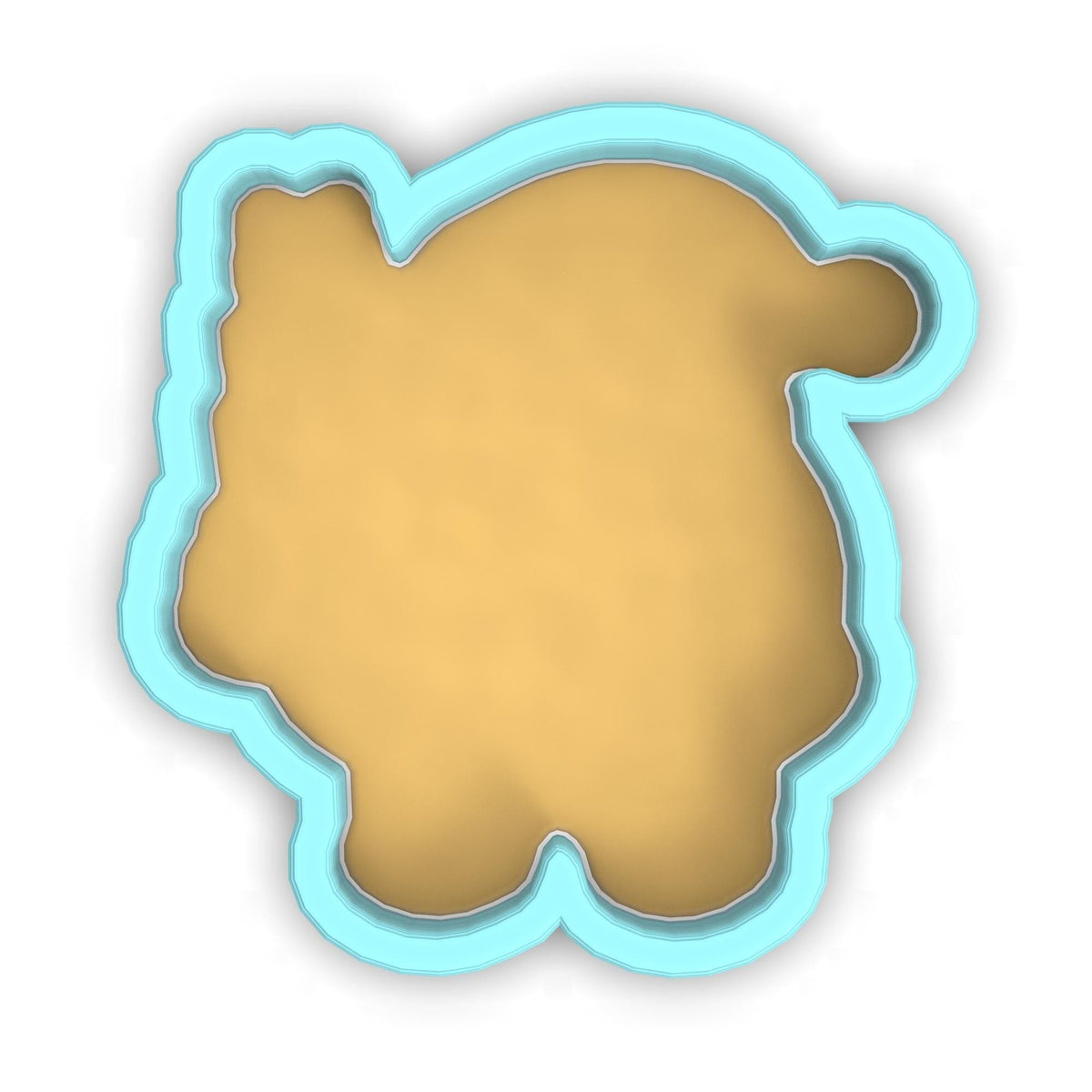 a cookie shaped like the shape of a bear