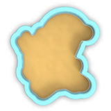 a cookie shaped like the shape of a map