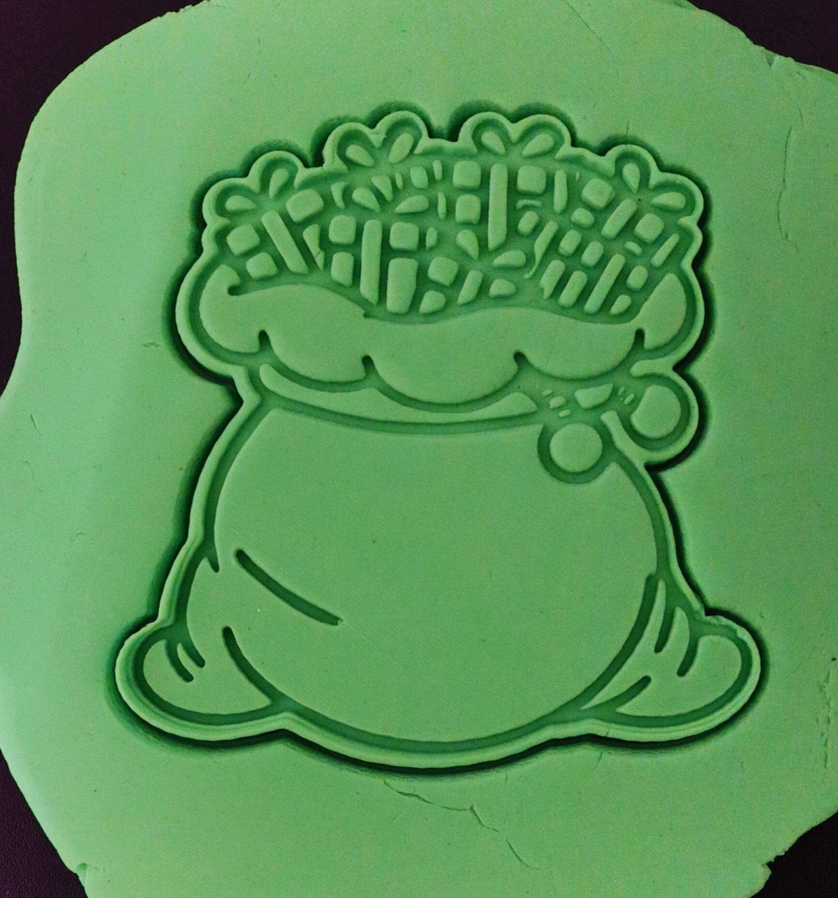 Santas Toy Sack Cookie Cutter | Stamp | Stencil - SHARP EDGES - FAST Shipping - Choose Your Own Size! #1 Cookie Cutter Lady 