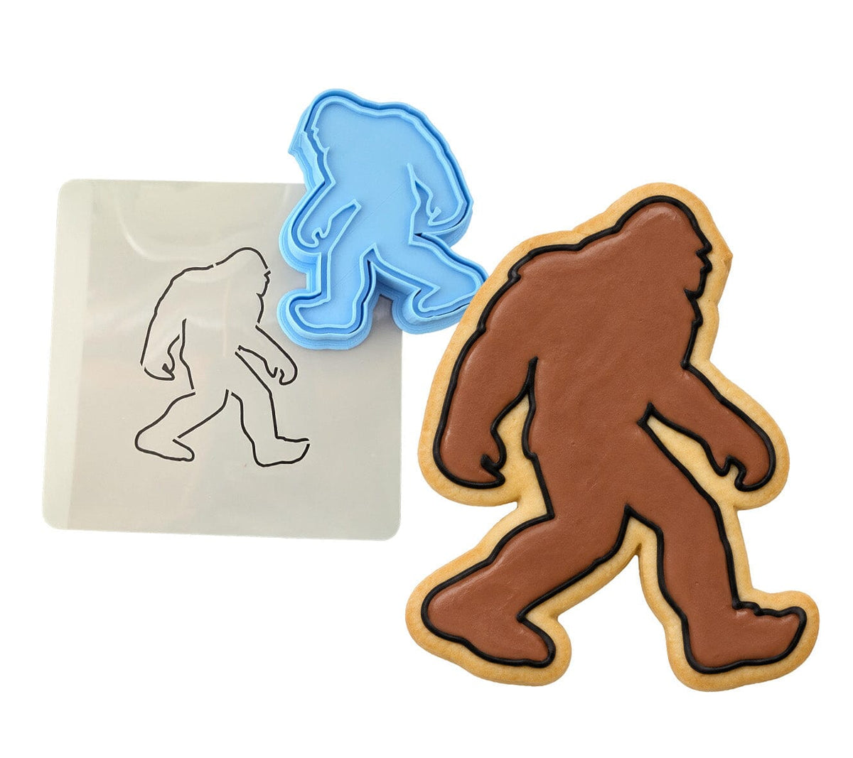 Sasquatch Cookie Cutter | Stamp | Stencil #1 Animals & Dinosaurs Cookie Cutter Lady 