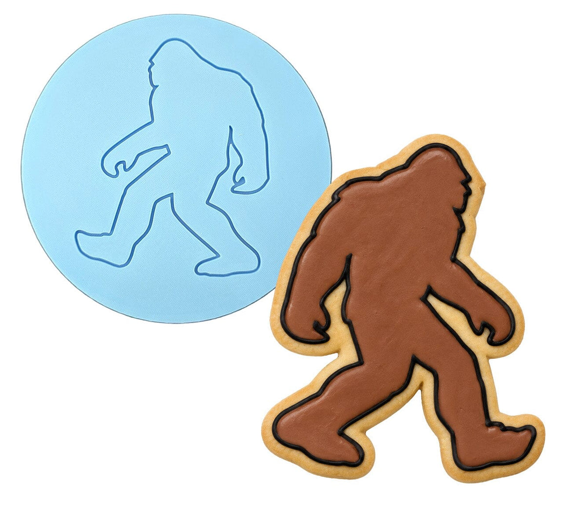 Sasquatch Cookie Cutter | Stamp | Stencil #1 Animals & Dinosaurs Cookie Cutter Lady MINI - 2 Inches (5cm) Debosser ONLY 