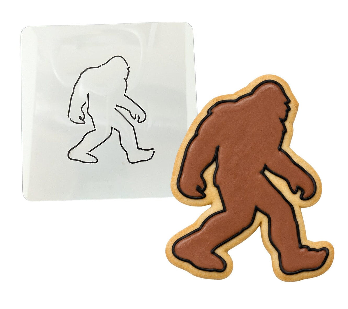 Sasquatch Cookie Cutter | Stamp | Stencil #1 Animals & Dinosaurs Cookie Cutter Lady MINI - 2 Inches (5cm) Stencil ONLY 