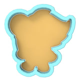 a cut out of a map of africa