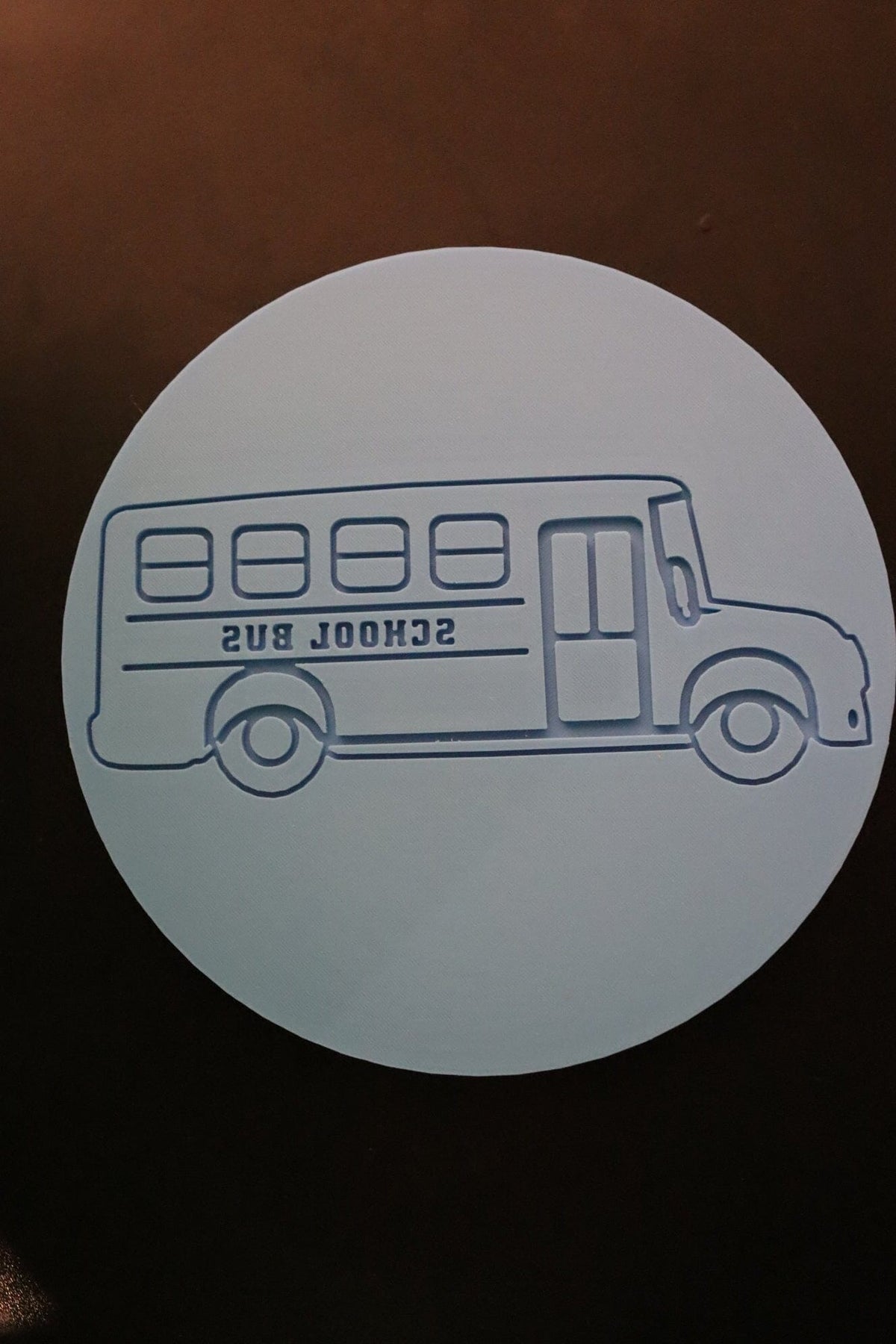 School Bus Cookie Cutter Outline & Stamp School / Grad Cookie Cutter Lady 