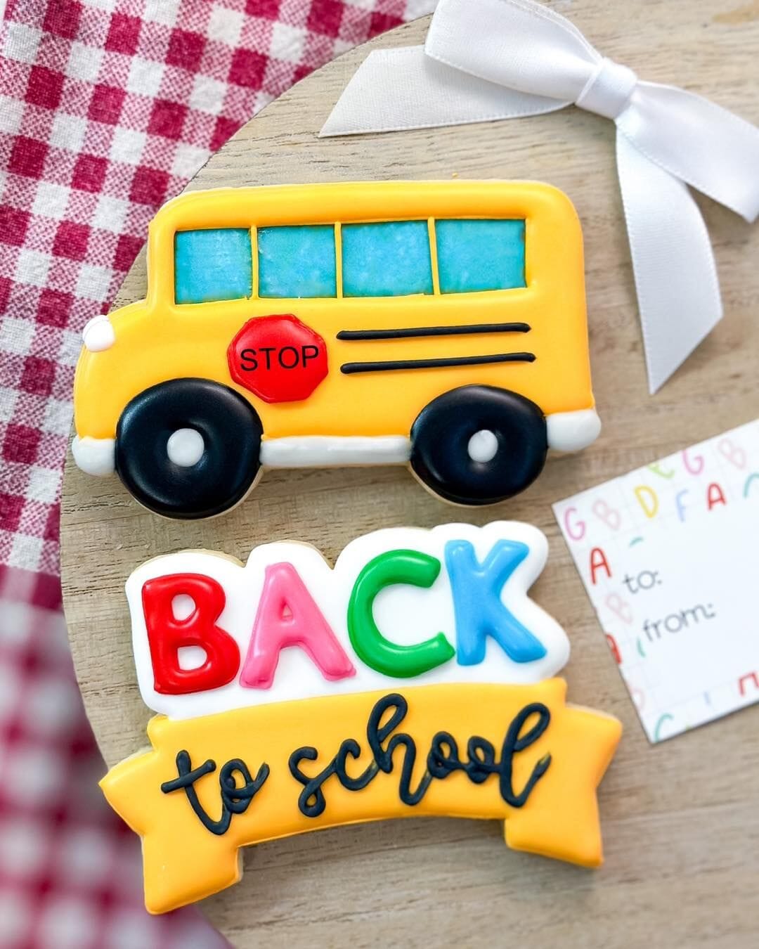 School Bus Cookie Cutter | Stamp | Stencil #2 School / Grad Cookie Cutter Lady 