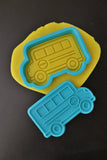 School Bus Cookie Cutter | Stamp | Stencil #2 School / Grad Cookie Cutter Lady 