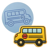School Bus Cookie Cutter | Stamp | Stencil #2 School / Grad Cookie Cutter Lady 