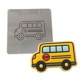 School Bus Cookie Cutter | Stamp | Stencil #2 School / Grad Cookie Cutter Lady 