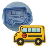 School Bus Cookie Cutter | Stamp | Stencil #2 School / Grad Cookie Cutter Lady 