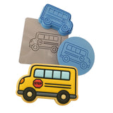 School Bus Cookie Cutter | Stamp | Stencil #2 School / Grad Cookie Cutter Lady 