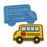 School Bus Cookie Cutter | Stamp | Stencil #2 School / Grad Cookie Cutter Lady 