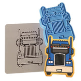 Semi Truck Cookie Cutter | Stamp | Stencil #1 Comic Book / Vehicles Cookie Cutter Lady 