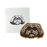 Shih Tzu Cookie Cutter | Stamp | Stencil #26 Animals & Dinosaurs Cookie Cutter Lady MINI - 2 Inches (5cm) Stencil ONLY 