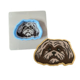 Shih Tzu Cookie Cutter | Stamp | Stencil #26 Animals & Dinosaurs Cookie Cutter Lady MINI - 2 Inches (5cm) **BUNDLE** Cutter + Stencil 