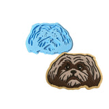 Shih Tzu Cookie Cutter | Stamp | Stencil #26 Animals & Dinosaurs Cookie Cutter Lady MINI - 2 Inches (5cm) Stamp ONLY 