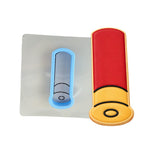 Shotgun Shell Cookie Cutter | Stamp | Stencil #1 Boys/ Army / Outdoorsman Cookie Cutter Lady MINI - 2 Inches (5cm) **BUNDLE** Cutter + Stencil 