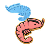 Shrimp Cookie Cutter | Stamp | Stencil #1 Beach / Summer Cookie Cutter Lady MINI - 2 Inches (5cm) Stamp ONLY 