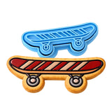 Skateboard Cookie Cutter | Stamp | Stencil #1 Comic Book / Vehicles Cookie Cutter Lady MINI - 2 Inches (5cm) **BUNDLE** Cutter + Stamp 