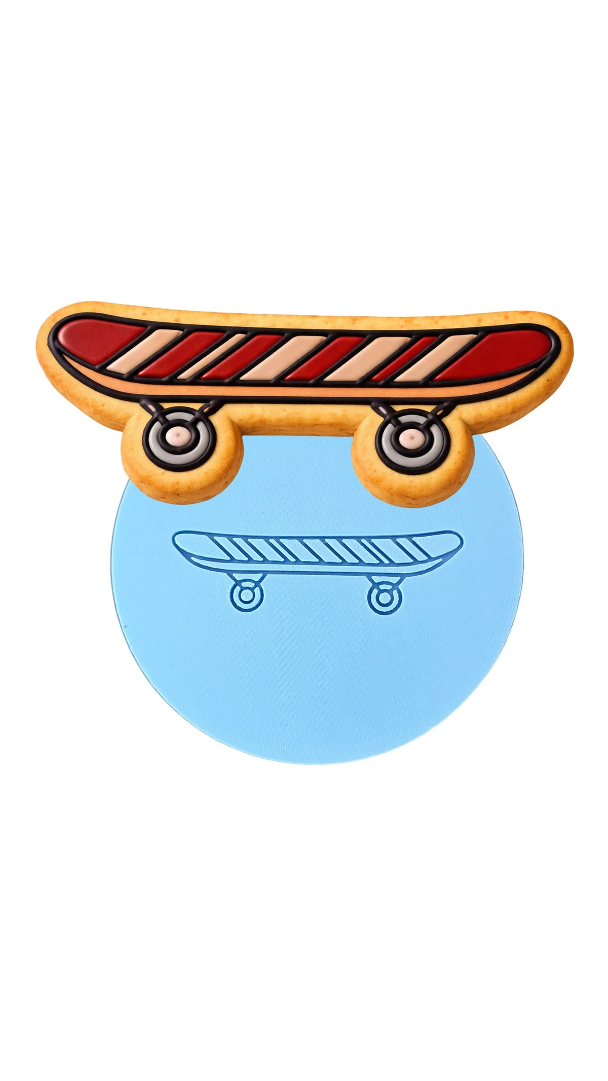 Skateboard Cookie Cutter | Stamp | Stencil #1 Comic Book / Vehicles Cookie Cutter Lady MINI - 2 Inches (5cm) Debosser ONLY 