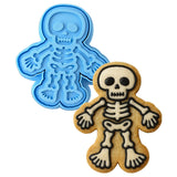 Skeleton Boy Cookie Cutter | Stamp | Stencil #1 Halloween / Fall Cookie Cutter Lady MINI - 2 Inches (5cm) **BUNDLE** Cutter + Stamp 