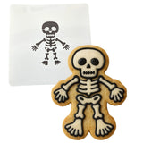 Skeleton Boy Cookie Cutter | Stamp | Stencil #1 Halloween / Fall Cookie Cutter Lady MINI - 2 Inches (5cm) Stencil ONLY 