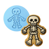 Skeleton Boy Cookie Cutter | Stamp | Stencil #1 Halloween / Fall Cookie Cutter Lady MINI - 2 Inches (5cm) Debosser ONLY 