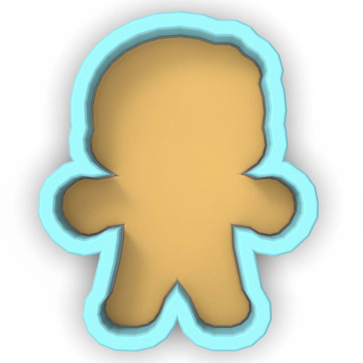 a paper cut out of a teddy bear