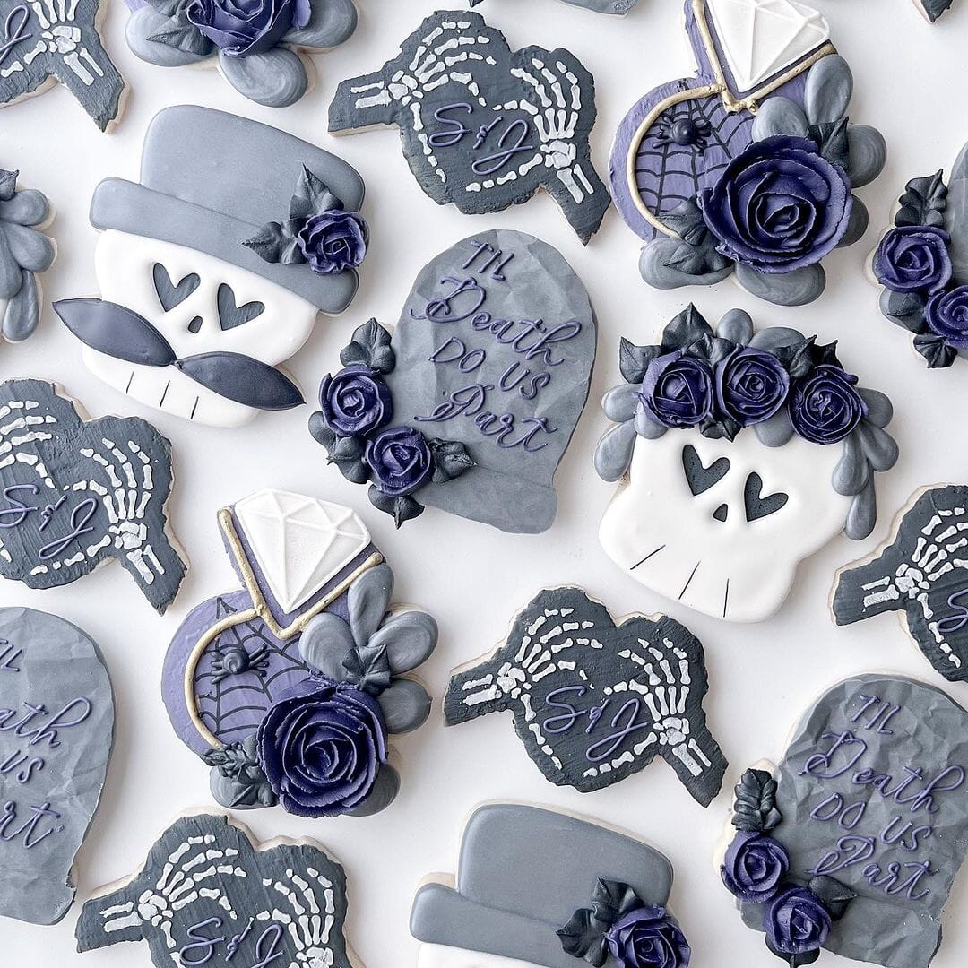 Skeleton Hands Heart Cookie Cutter | Stamp | Stencil #1 Halloween / Fall Cookie Cutter Lady 