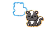 Skunk Cookie Cutter | Stamp | Stencil #1 Animals & Dinosaurs Cookie Cutter Lady MINI - 2 Inches (5cm) Cookie Cutter ONLY (Outline) 