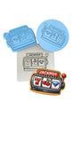 Slot Machine Jackpot 1 Cookie Cutter | Stamp | Stencil - SHARP EDGES - FAST Shipping - Choose Your Own Size! #1 Cookie Cutter Lady LITTLE - 3 Inches (7.62cm) **FULL SET BUNDLE** Cutter + Stamp + Stencil + Debosser **BEST DEAL** 