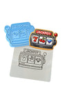 Slot Machine Jackpot 1 Cookie Cutter | Stamp | Stencil - SHARP EDGES - FAST Shipping - Choose Your Own Size! #1 Cookie Cutter Lady LITTLE - 3 Inches (7.62cm) **BUNDLE** Cutter + Stamp + Stencil 