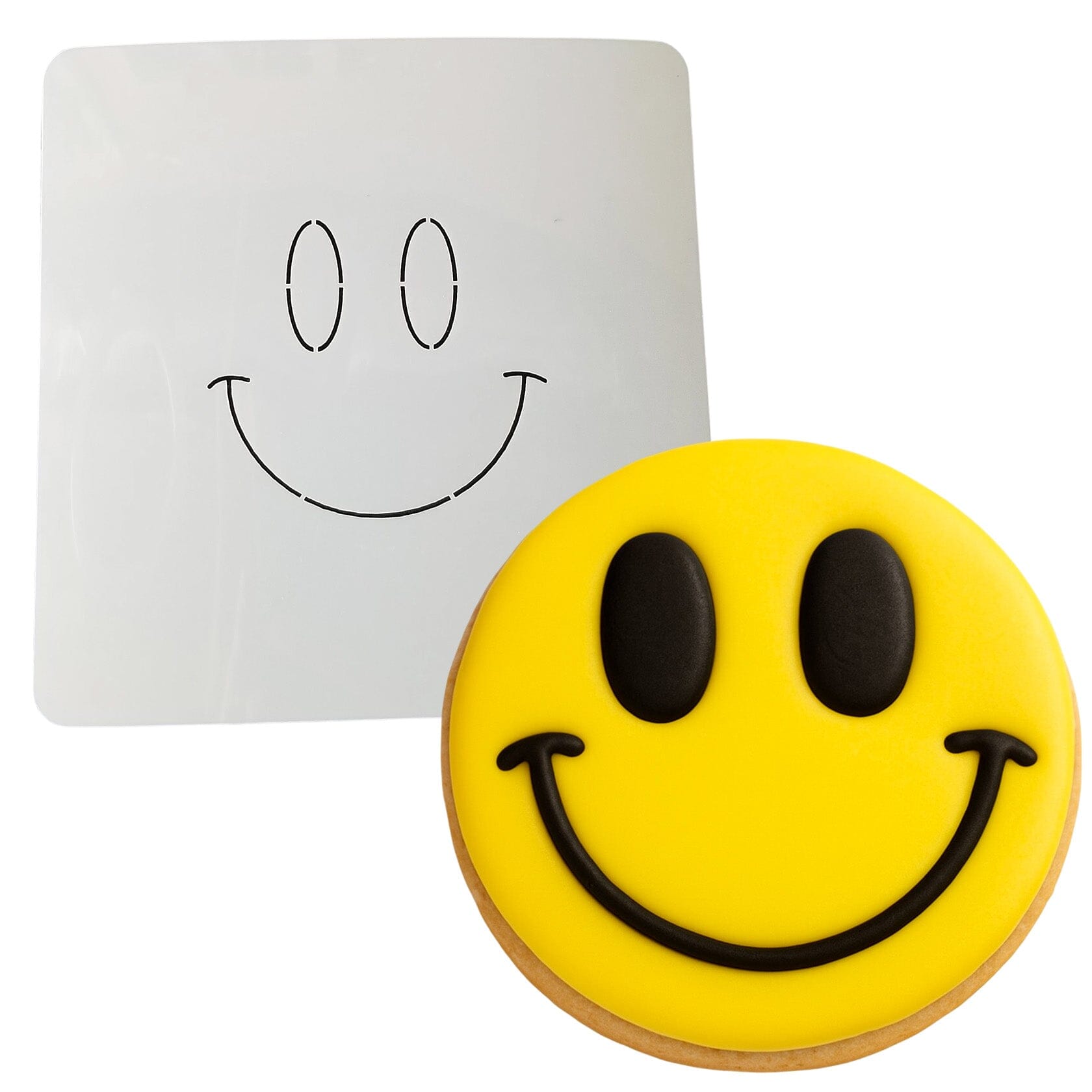 Smiley Face Emoji Cookie Cutter + Stamp | Cookie Cutter Lady